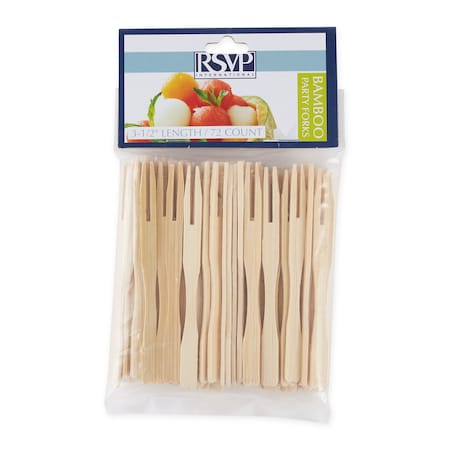 Bamboo Party Fork - 72Ct, 72PK
